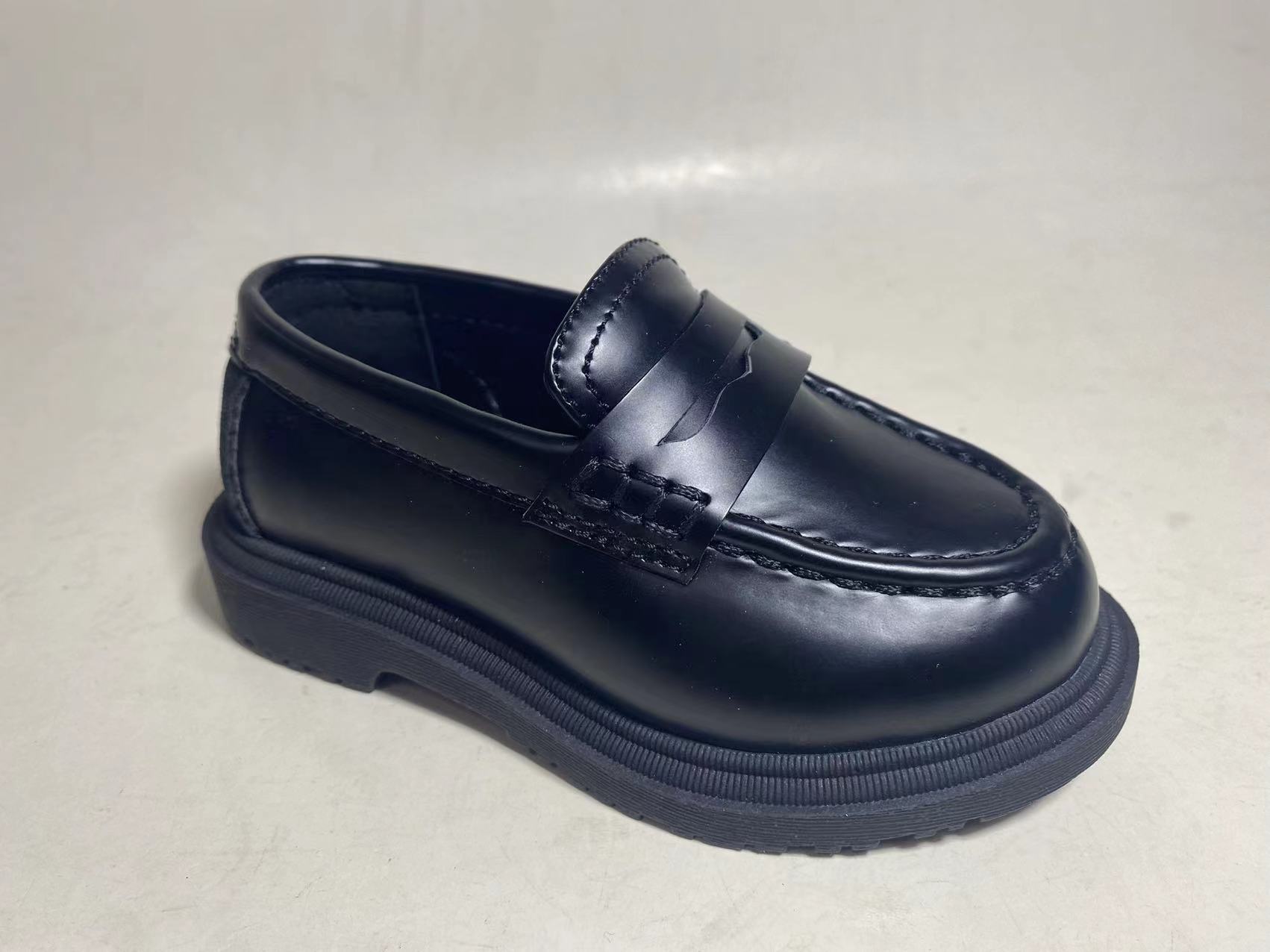 Black MB PU Apron Penny Loafer-Option two